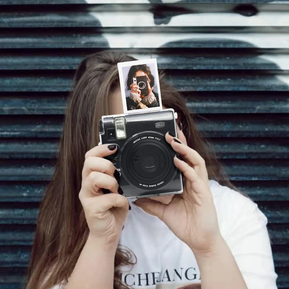 Custodia trasparente per Instax Mini 99 Custodia protettiva in cristallo per PC resistente antigraffio e anticaduta