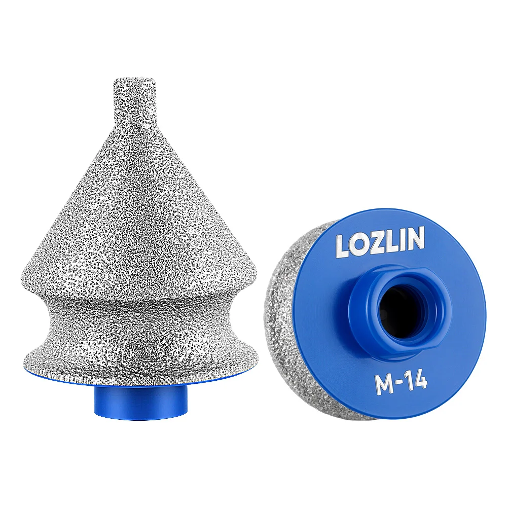 LOZLIN Diamond Beveling & Chamfer Bits Drilling, Reaming, Arc Grinding, Trimming Marble, Tile, Ceramic 5/8