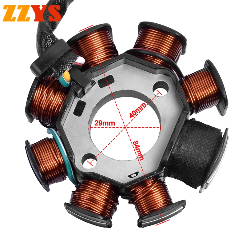 

250CC Motorcycle Magneto Generator Charging Stator Coil For KT 250 EXC-F250 EXC-F 250 Inner diameter 29mm Outer diameter 84mm