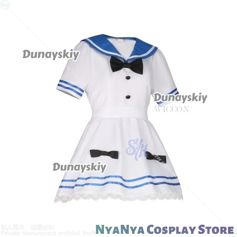 Anime Stocking Cosplay PANTY & STOCKING With GARTERBELT 할로윈 코스튬 JK Kawaii White Sailor Suit Jirai Kei Girls Mini Dress Halloween
