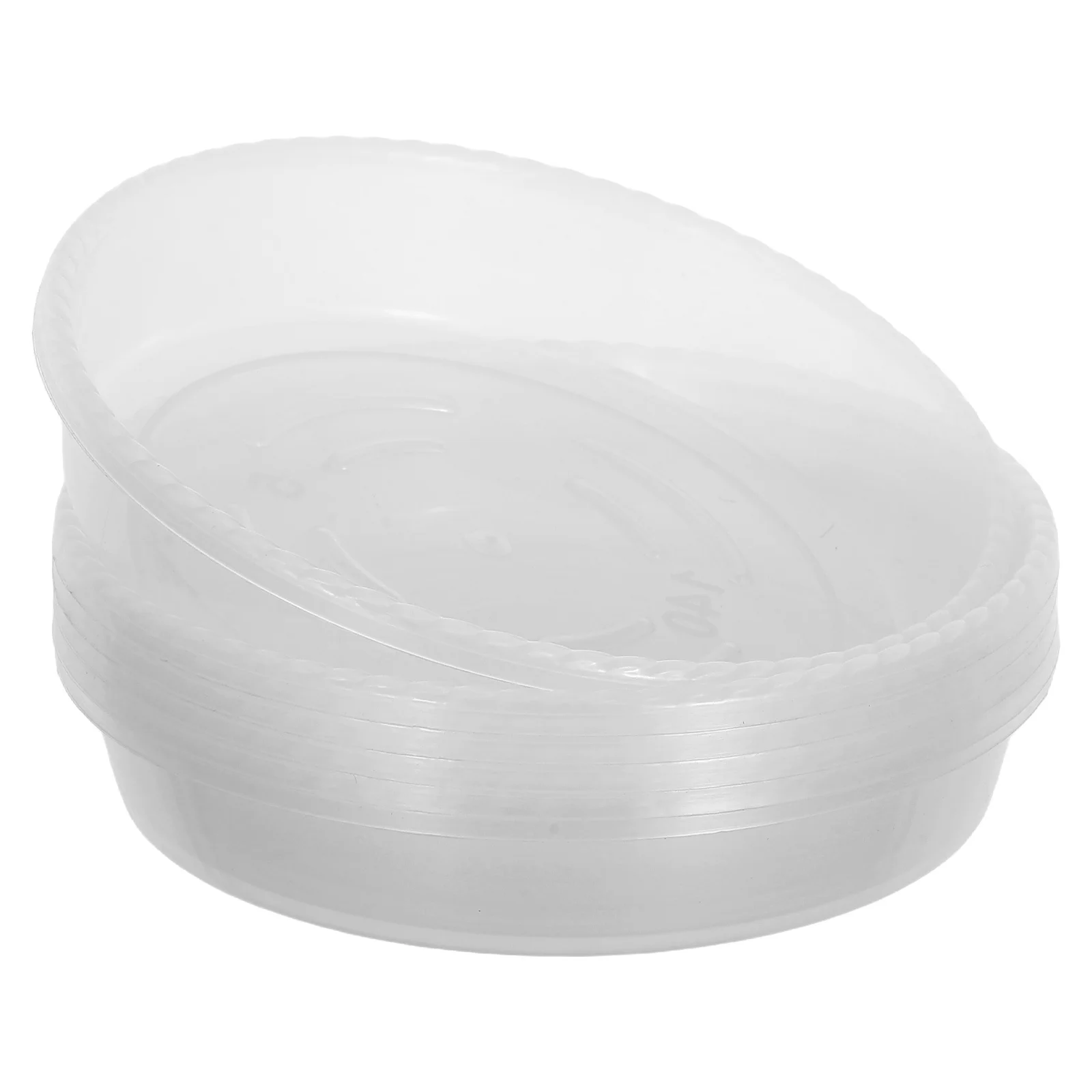 

6pcs Clear Plastic Plant Water Tray Round Saucer For Indoor Plants Drip Catcher Drainage Base Flower Pot Accessories Garden