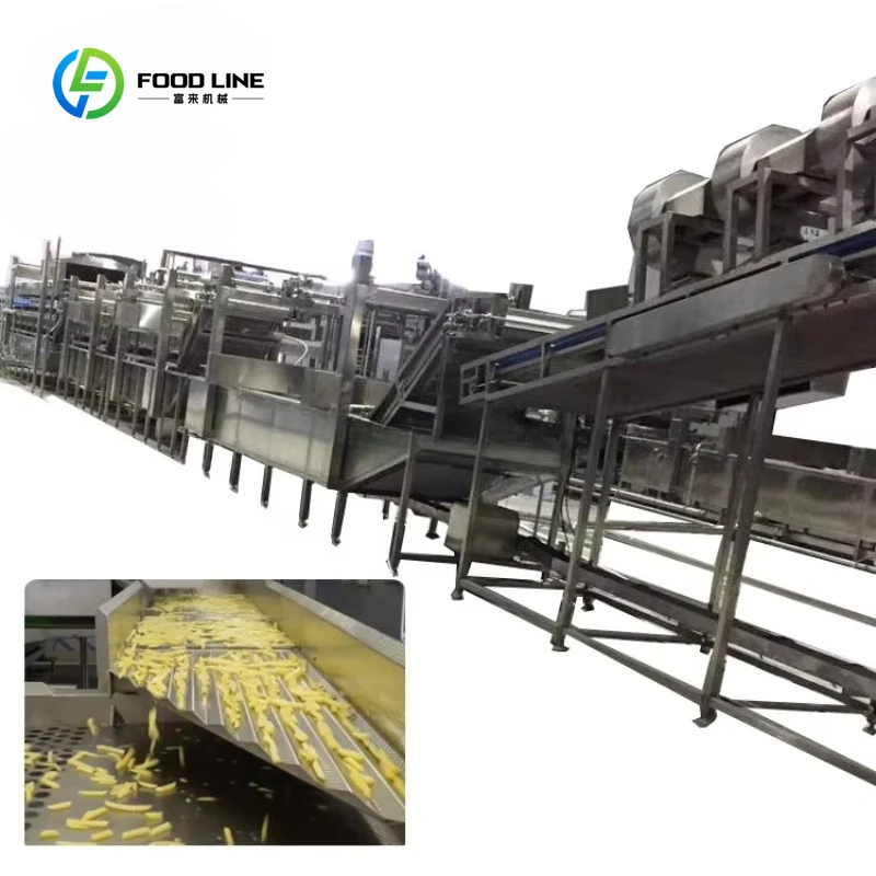 Customized Frozen French Fries Production Line French Fries Machine with Potato Chips Making Machine Cutter Washing Draining