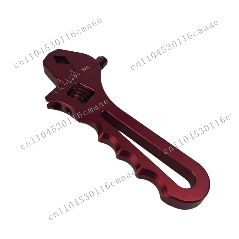 Customizable billet numerical control Aluminum Wrench 3AN-16AN Adjustable Single Pipe Connector Wrench Adapter End, New Black