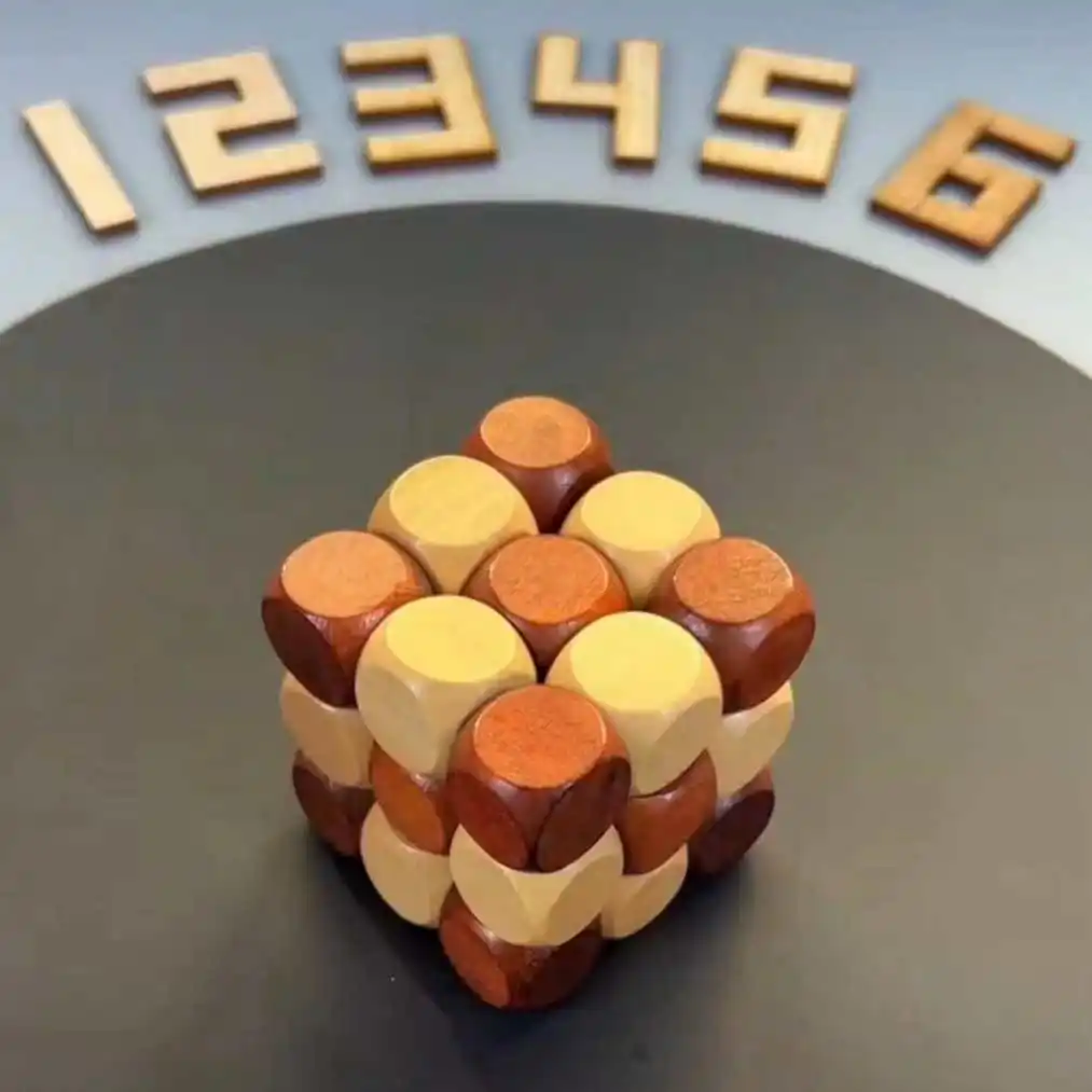 Wooden Twist Cube IQ Puzzle Brain Teasers for Adults Teens Kids Luban Lock Mind Challenge Games Unique Gift Ideas