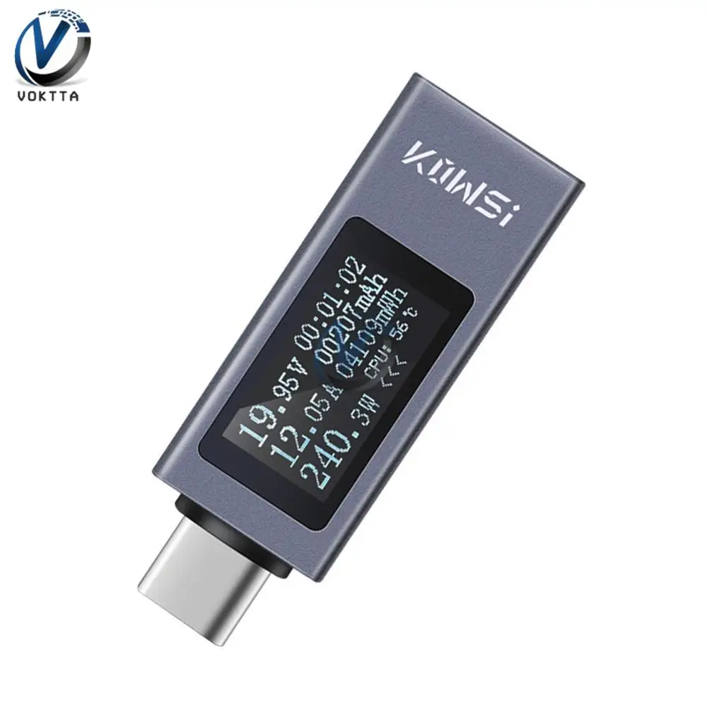 KWS-2301C LCD Display Voltmeter Ammeter DC4-30V 0-12A Voltage Current Tester Energy Power Meter USB Battery Charging Tester