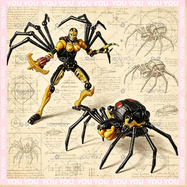 Nuevo Hasbro Transforming Toys WFC-K5 negro Arachnia Anime modelo figuras de robot juguete coleccionables pasatiempos regalos