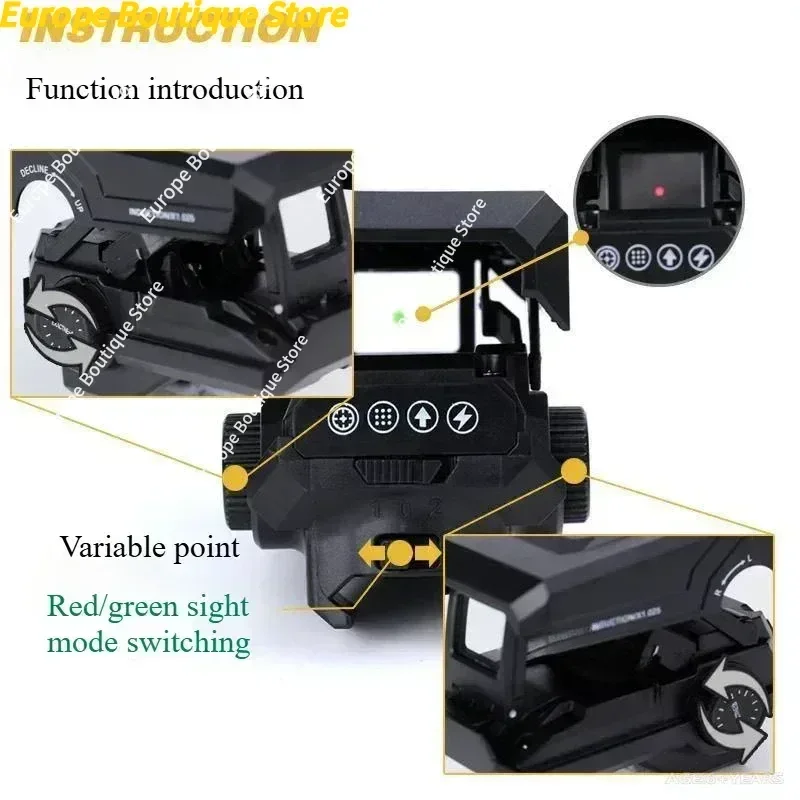 مرآة بصرية قابلة للتشوه 20-22 مم باللونين الأحمر والأخضر ألعاب بلاستيكية قابلة للتعديل منتجات خارجية ثلاثية الأبعاد عالمية #4