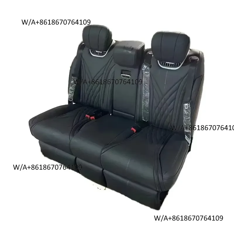 Suitable forc ustom VIP Rear Triple Coach 3-Seater Van Bench with Touch Screen Reclining Bed Modified Car Seats - view 3