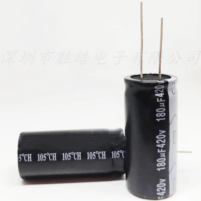 (1PCS)  420v180uf  Aluminum Electrolytic Capacitors  Premium Straight Plug   Volume：18X45  High Quality