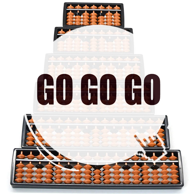 

7/9/11/13/15/17 Digit Rods Standard Abacus Brown Bead Soroban Calculator Counting Tool Mathematics Beginners Caculating Toys