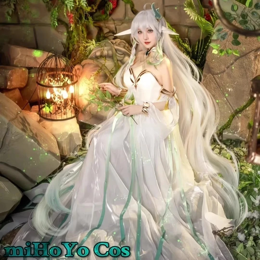 

Nahida Cosplay Costume Game Genshin Impact Costume Greater Lord Rukkhadevata Anime Cartoon Lolita Long Skirt Christmas Gift 3XL