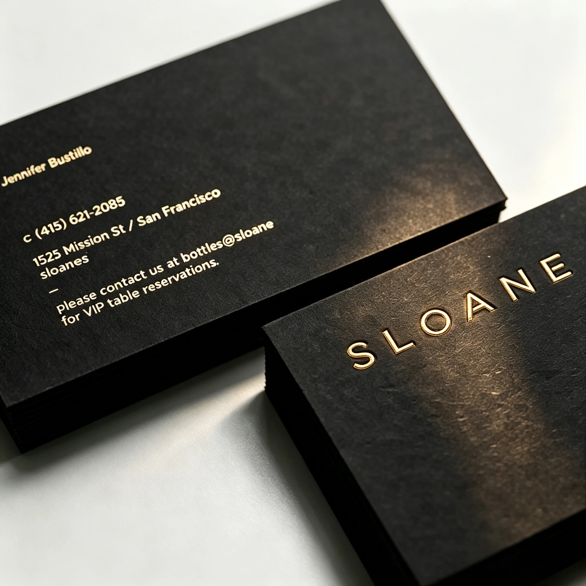 200 Tarjetas de Visita de Lujo Personalizadas con Lámina Dorada, Estampado en Oro, Impresión de Texto y Logotipo Personalizados, Tarjetas de Visita de Papel Premium de Alta Gama