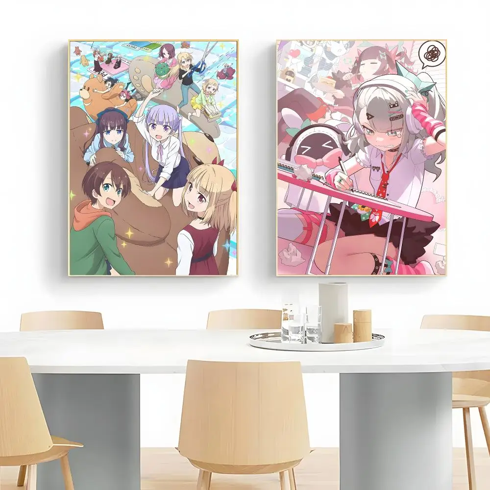 Cheerful Workplace Anime N-New Game Poster Wall Art Print Decorative Mural Home Decor Gift Unframed
