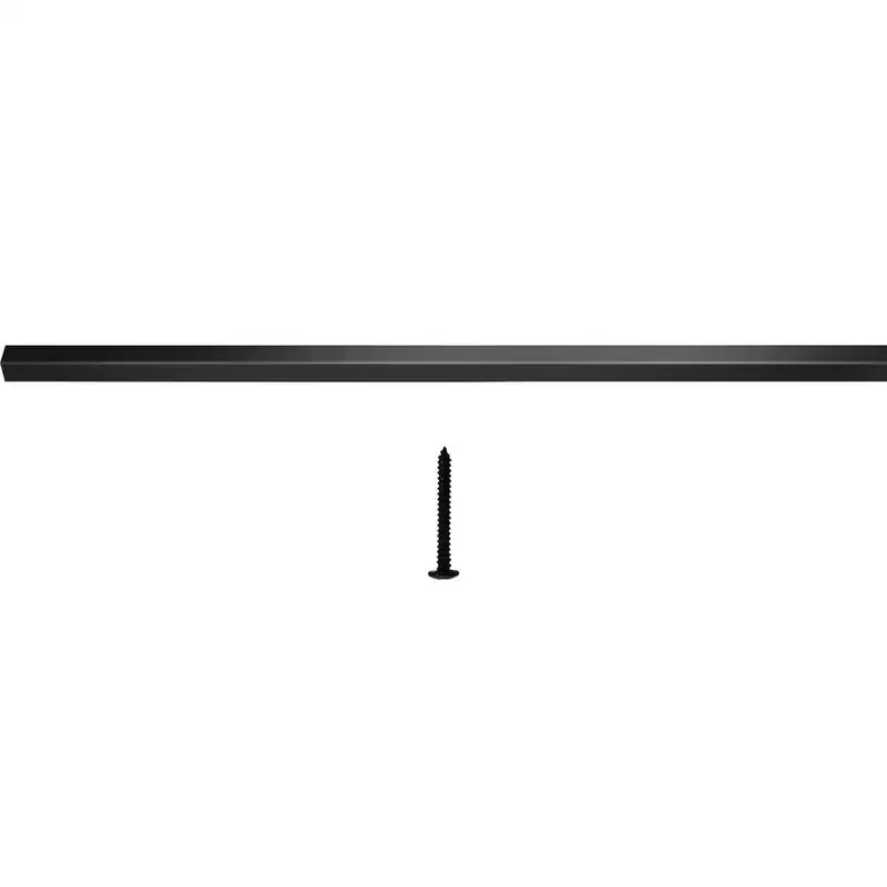 Aluminium balusters in de afmeting 66x1,9 cm (L x B), gepoedercoat, corrosiebestendig, geschikt voor terras- en hekwerken, decoratieve stangen, schroeven, rechthoekige poortstangen, ideaal voor trappen, terrassen en veranda's.