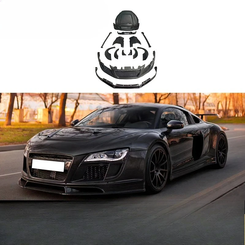 Suitable for Audi, upgraded and modified, FRP wide body enclosure body kit exterior parts
