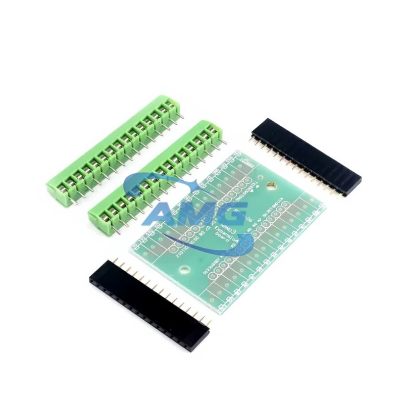 1PCS NANO V3.0 3.0 Controller Terminal Adapter Expansion Board NANO IO Shield Simple Extension Plate For Arduino AVR ATMEGA328P