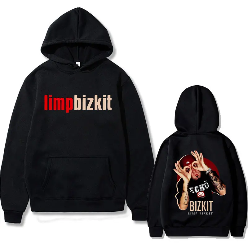 Rock Band Limp Bizkit Double Sided Print Hoodie Men Women Fleece Cotton Sweatshirt Autumn Winter Men's Vintage Gothic Hoodies