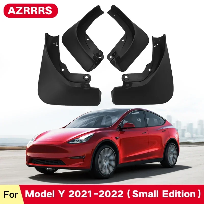 Mud Flaps For Tesla MODEL Y 2021 2022 2023 2024 Small Edition Splash Guards Fender MudFlaps Front Rear Mudguards Car Accessories