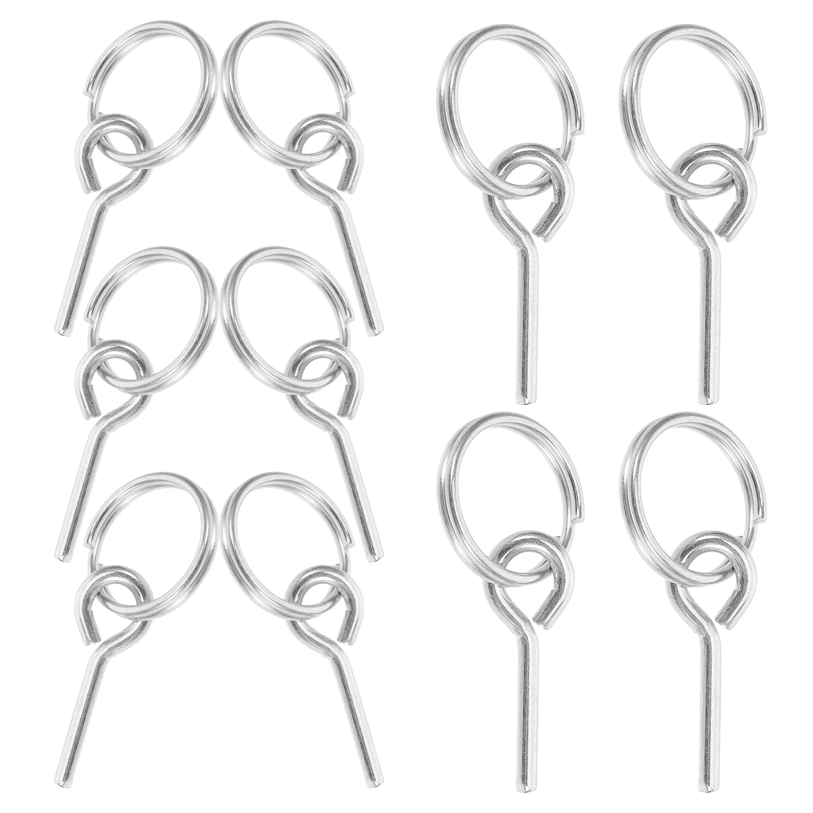 10 Pcs Camping Outdoor Connect Tent Accessories Hiking Pins Wear-resistant Rope Ring with