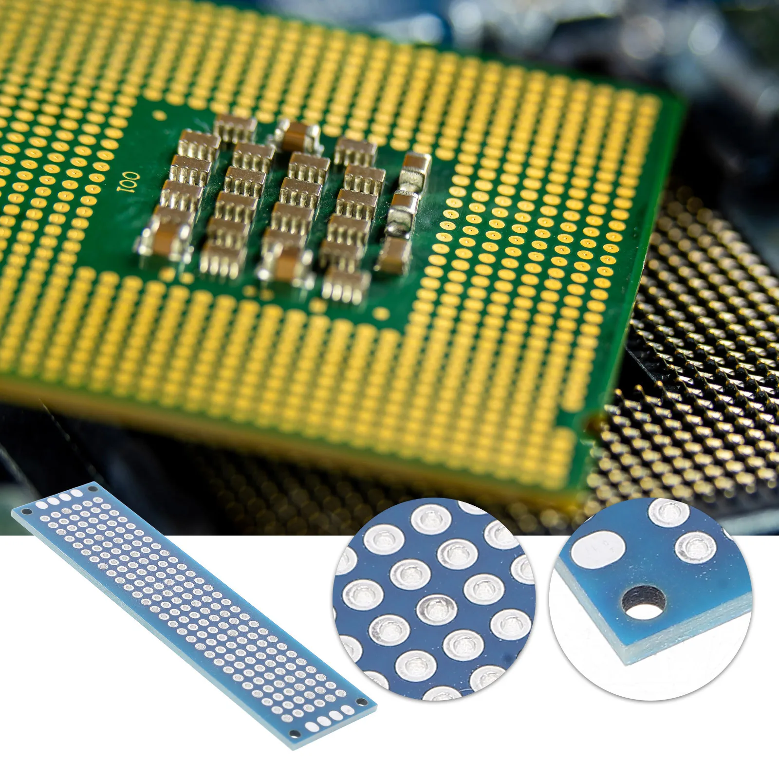 

10 Pcs Circuit Boards Diy Pcb Control Development Electrical Soldering Kit Blue