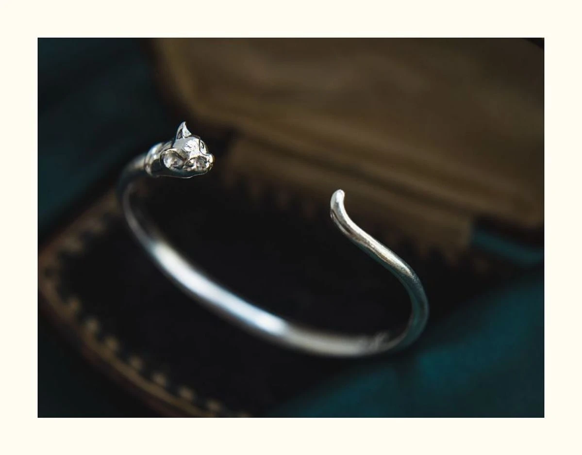 Vintage Fashion Personality Silver Egyptian Cat Earrings Earrings Unisex Hip Hop Punk Short Earrings Banquet Jewelry Accessories