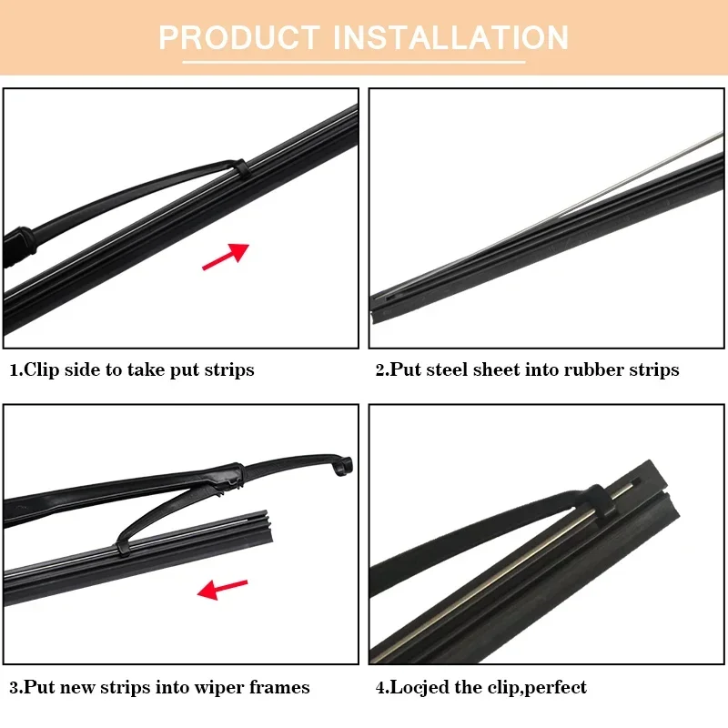 1pcs Car Wiper Blade Vehicle Insert Rubber Strip Windscreen (Refill) 6mm NR Strips 14\
