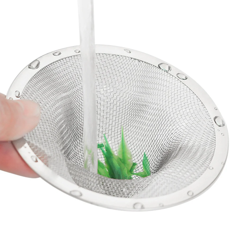 

4pcs Stainless Steel Mesh Sink Drain Filter Strainer For Kitchen Bathroom Floor Drain Garbage Hair Catcher Kitchen Bar Sink Tool