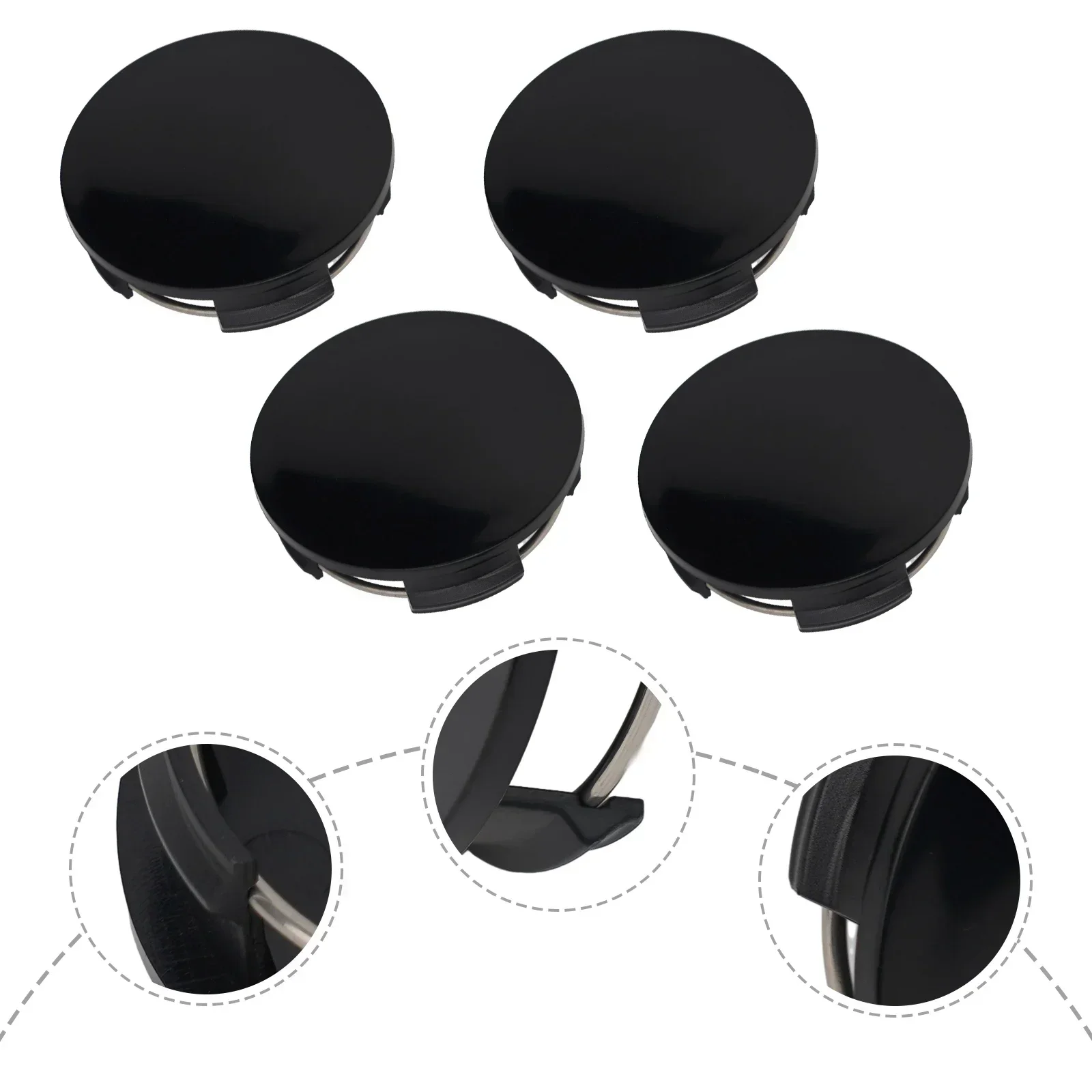 4pcs 57mm Wheel Hubs Center Hub Cap Guard Universal Wheel Rim Hub Cover For Mazda Automobile Repair Accessories Wheel Center Cap