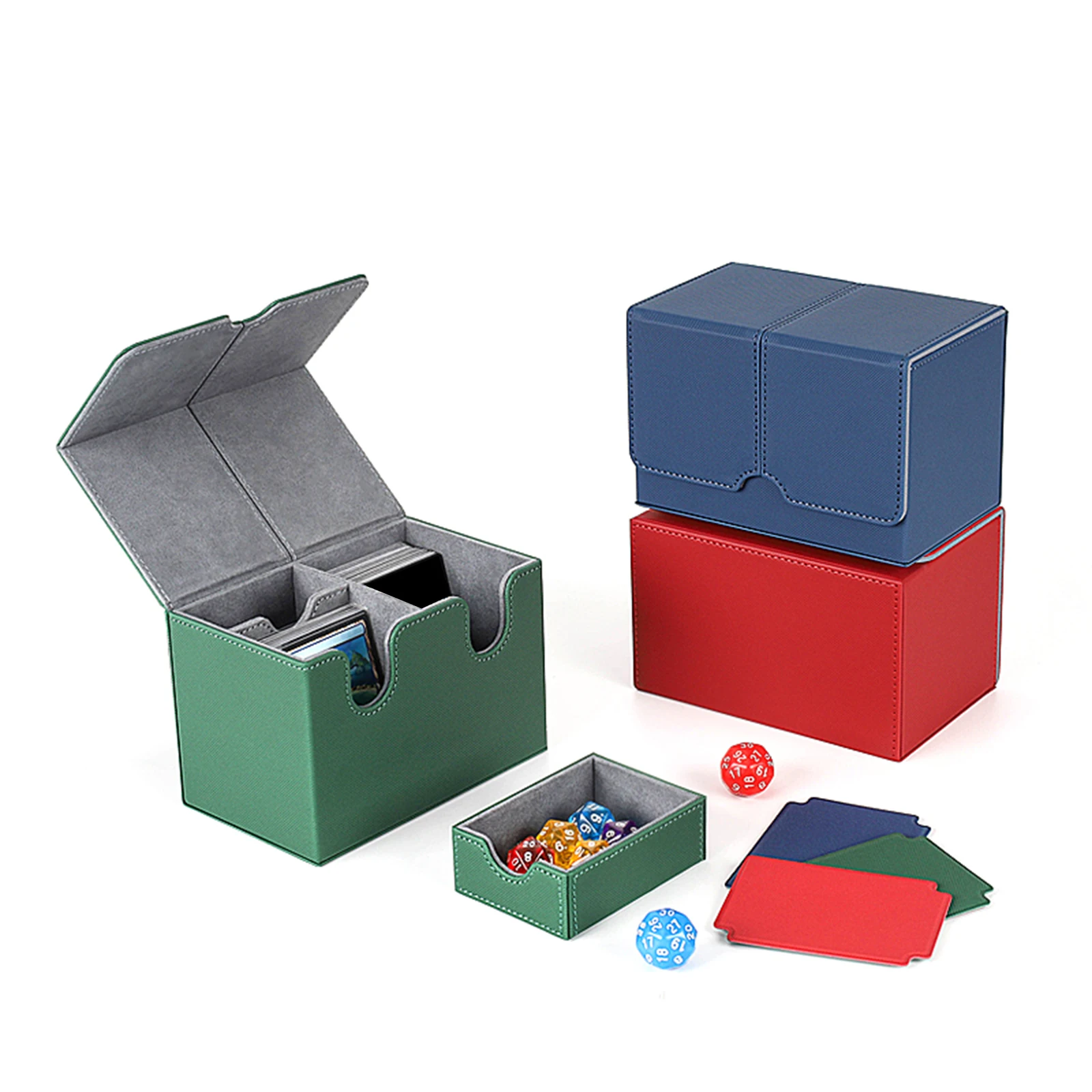 Trading Card Deck Box Container Decks Case Card Deck Storage Box for Trading Card Collectible Card Sports Cards Collection Cards