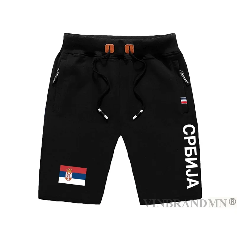 Serbia Serbian Serbs mens shorts beach man men's board shorts flag workout zipper pocket sweat bodybuilding 2023 new SRB Srbija