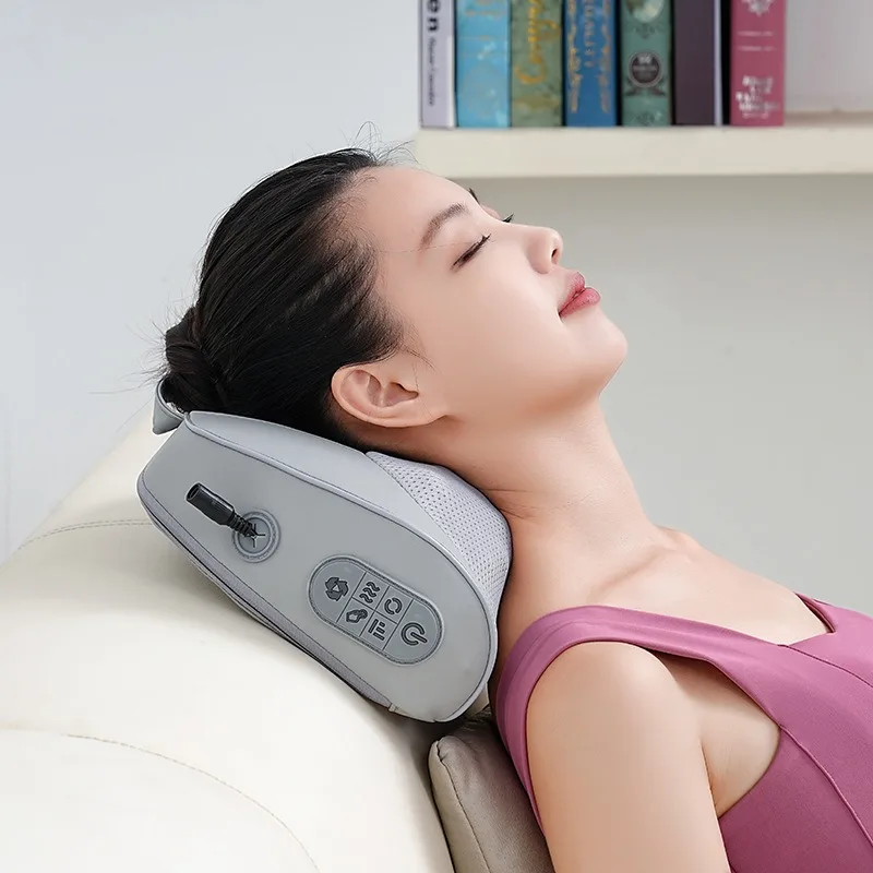 2026 سبا آلة تدليك الرقبة أداة شحن العنصر masajeador وسادة عنق الرحم الكهربائية الاسترخاء رئيس الخصر الساخن ضغط التدفئة