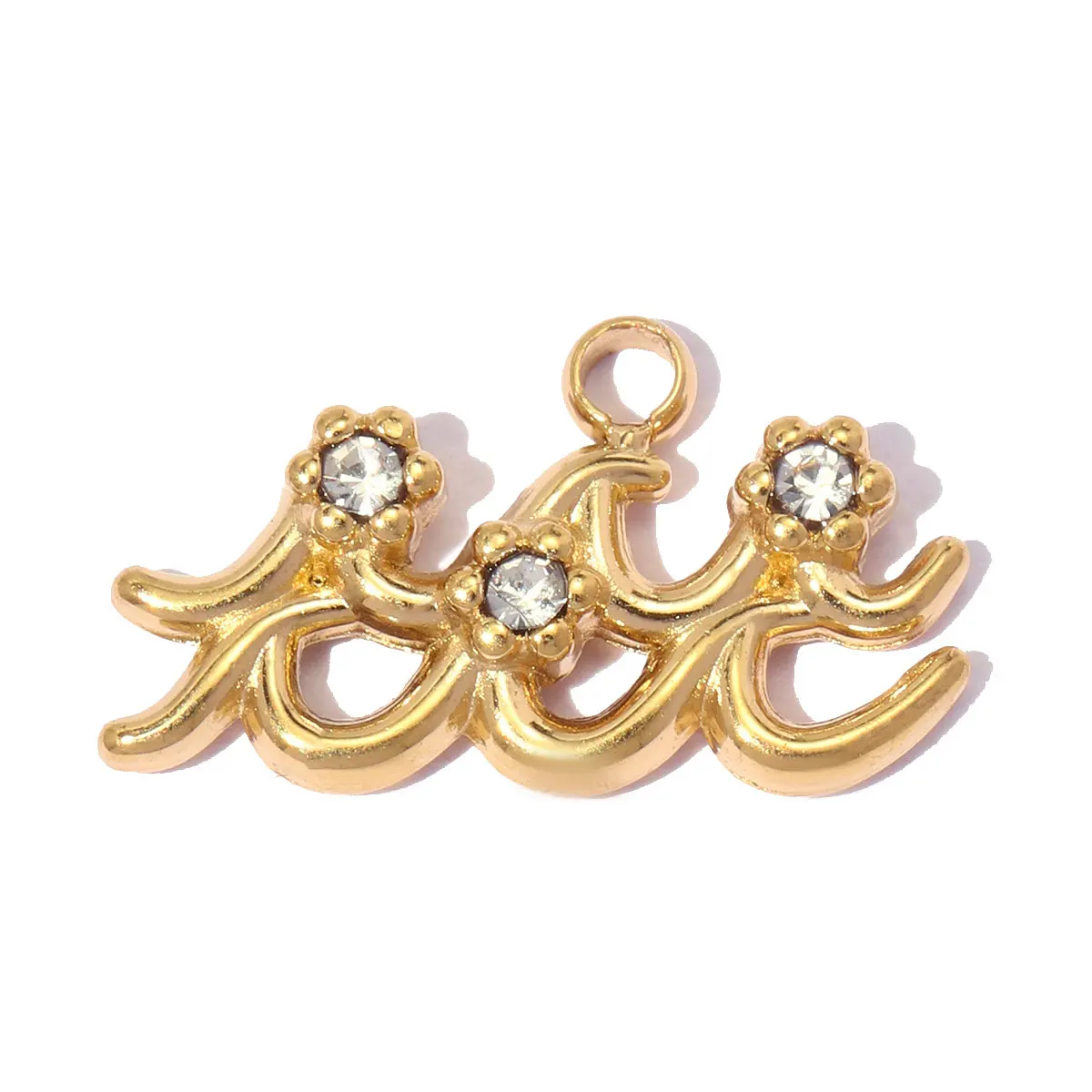 3 Stück/Set Edelstahl Strass Zwillinge ‌   DIY-Armbandanhänger mit Sternzeichen Wassermann ‌ Widder ‌   Halsketten-Anhänger Damenschmuck