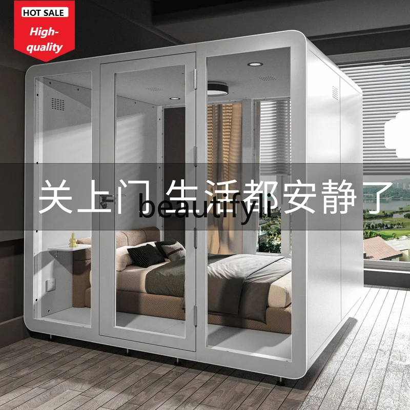 

Звукоизоляционная кабина для сна Звукоизоляционная комната Мобильное пианино Дом для пения Домашняя звукоизоляционная телефонная будка для сна D1089