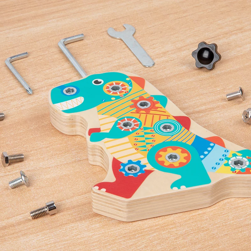 Montessori ayudas para la enseñanza de la vida diaria, bancos de trabajo de torsión de tornillo, coordinación ocular de mano, clasificación, juguetes a juego