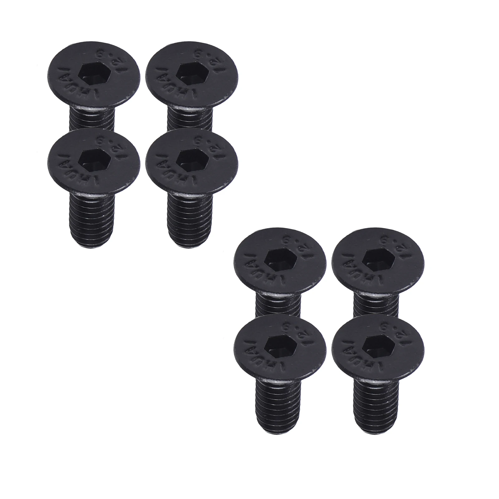 Heavy Duty MTB Bike Lock Shoe Cleat Bolts Set of 8 Selflocking Pedal Screws for Han and Other For Lock Shoes