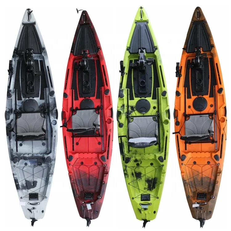 

CE Certified Unique Design 12FT Best Pedal Fishing Kayak,Single Seat Plastic Kajak,Fishing Canoe/Kayak on SALE logo Customized20
