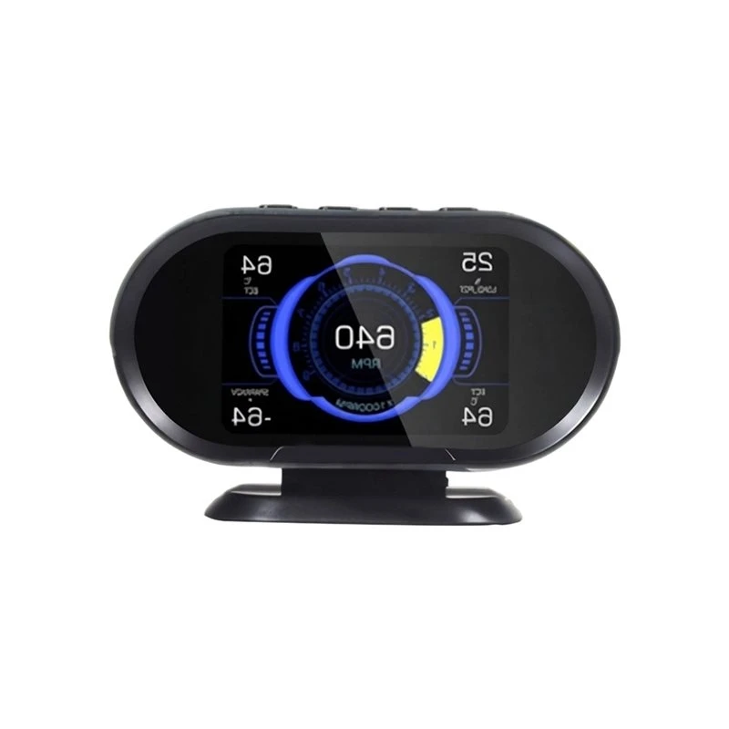 KW206 Car HUD Digital Instrument Computer Intelligent OBD Speedometer Water Temperature Gauge Auto Trip Meter