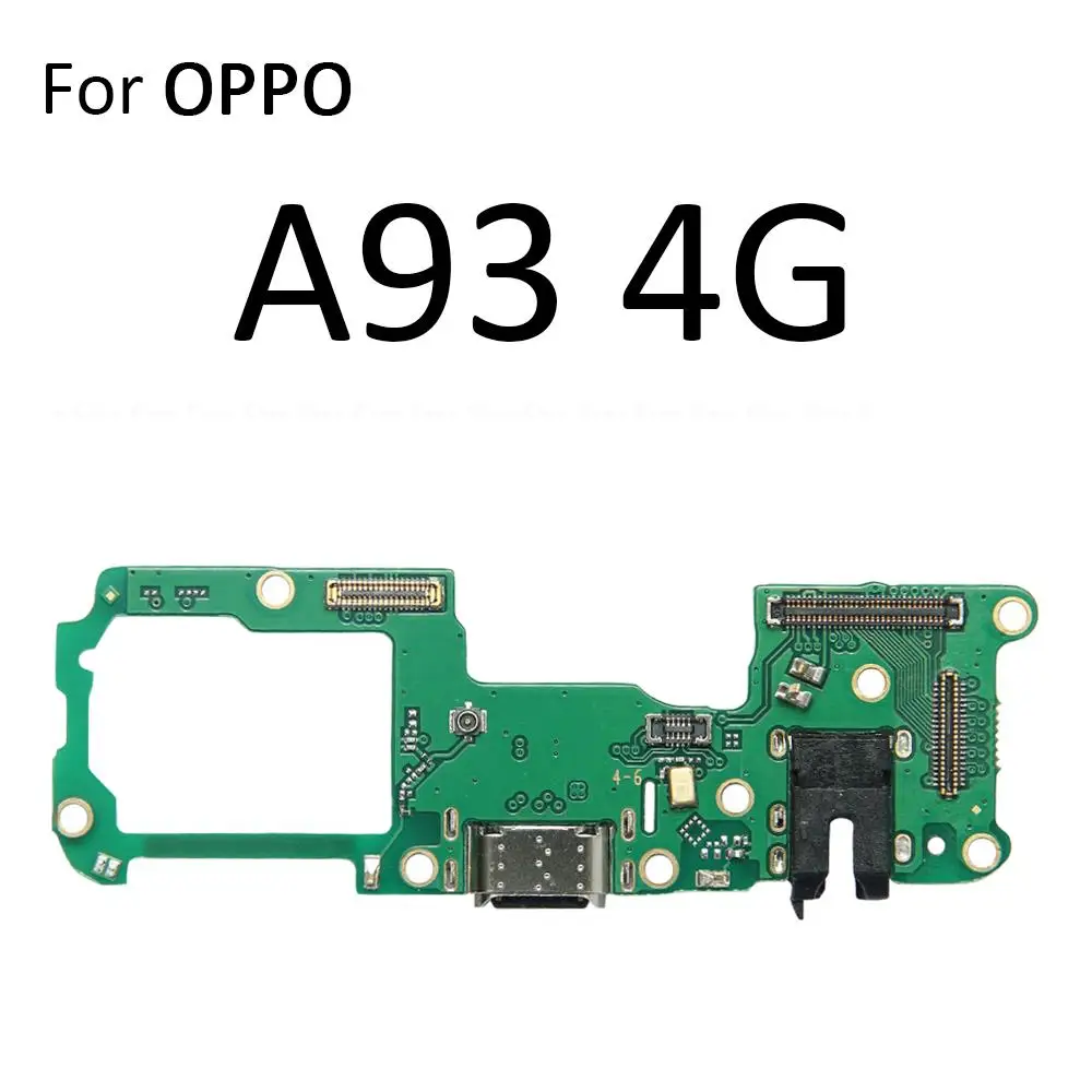 Puerto de carga USB, Conector de enchufe, placa de cargador, Cable flexible de micrófono para OPPO A83, A91, A92, A92s, A93, A93s, A94, A95, A96,