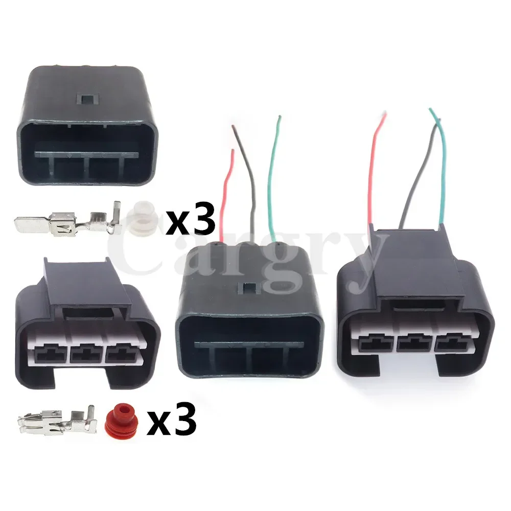 

1 Set 3P 1743757-2 1743271-2 AC Assembly Car Electronic Fan Wire Harness Socket For Hyundai KIA Auto Waterproof Connectors
