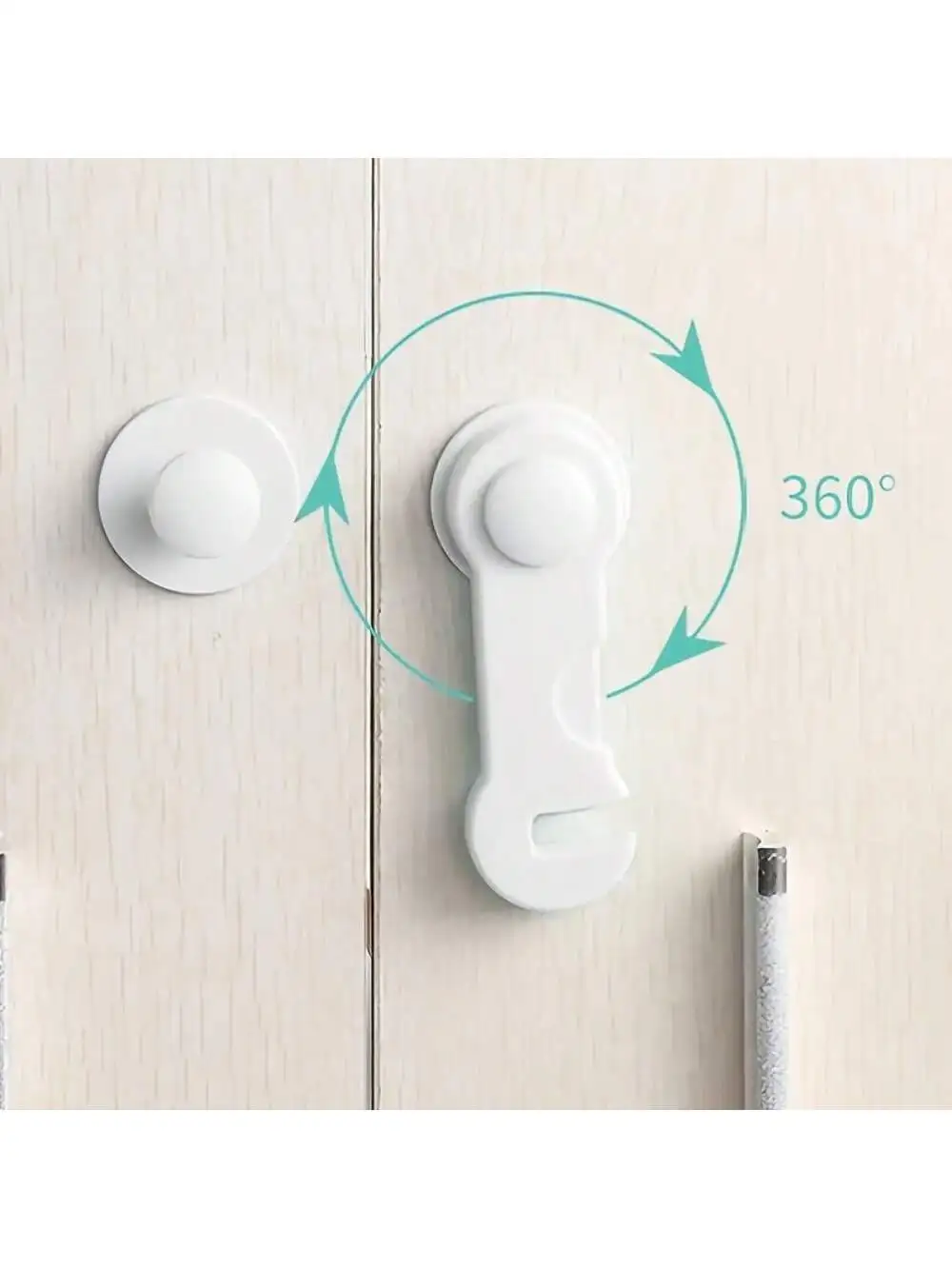 10pcs Safety Locks - Cabinet, Room And Drawer Pinch Protection Locks, Multi-Functional, Easy To Install