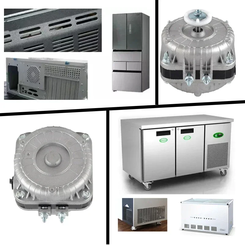 Accessories Parts Electric Freezer Motor Refrigerator Fan Cooling Motor Shaded Pole Asynchronous Condensing Motor Radiator