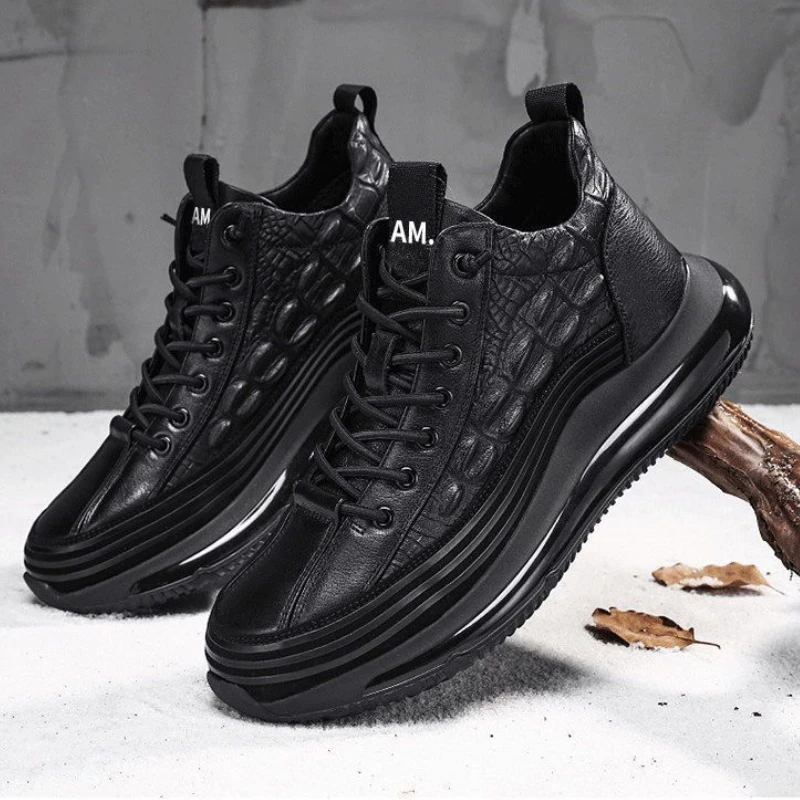 Fashion Mens Boots Brand Men\'s Sneakers Hot Selling Comfortable Wear-resistant Non-slip High-top Shoes for Men Botas Para Hombre