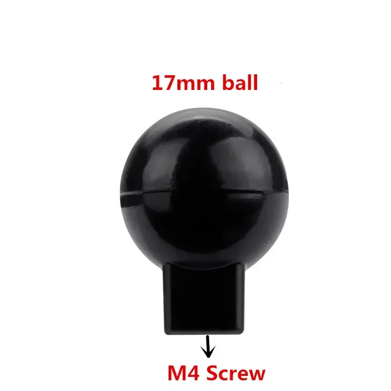 Braket Penyambung Adaptor Kepala Bola Ganda Braket Penyambung Adaptor untuk Tempat Tablet Ponsel Mobil Magnetis 17Mm