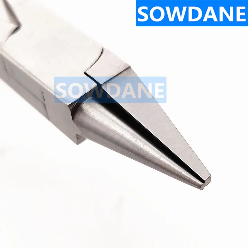 Alicates de pico de pájaro para ortodoncia Dental, herramienta de instrumento de curva de alambre para dentista, Rectangular y redondo, 0,7mm, Adam