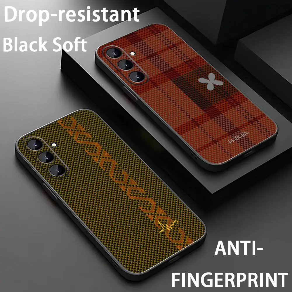PITAKA PITAKA Phone Case For Samsung Galaxy S26 S25 S24 S23 S22 S21 Plus Ultra Fold A Soft Black