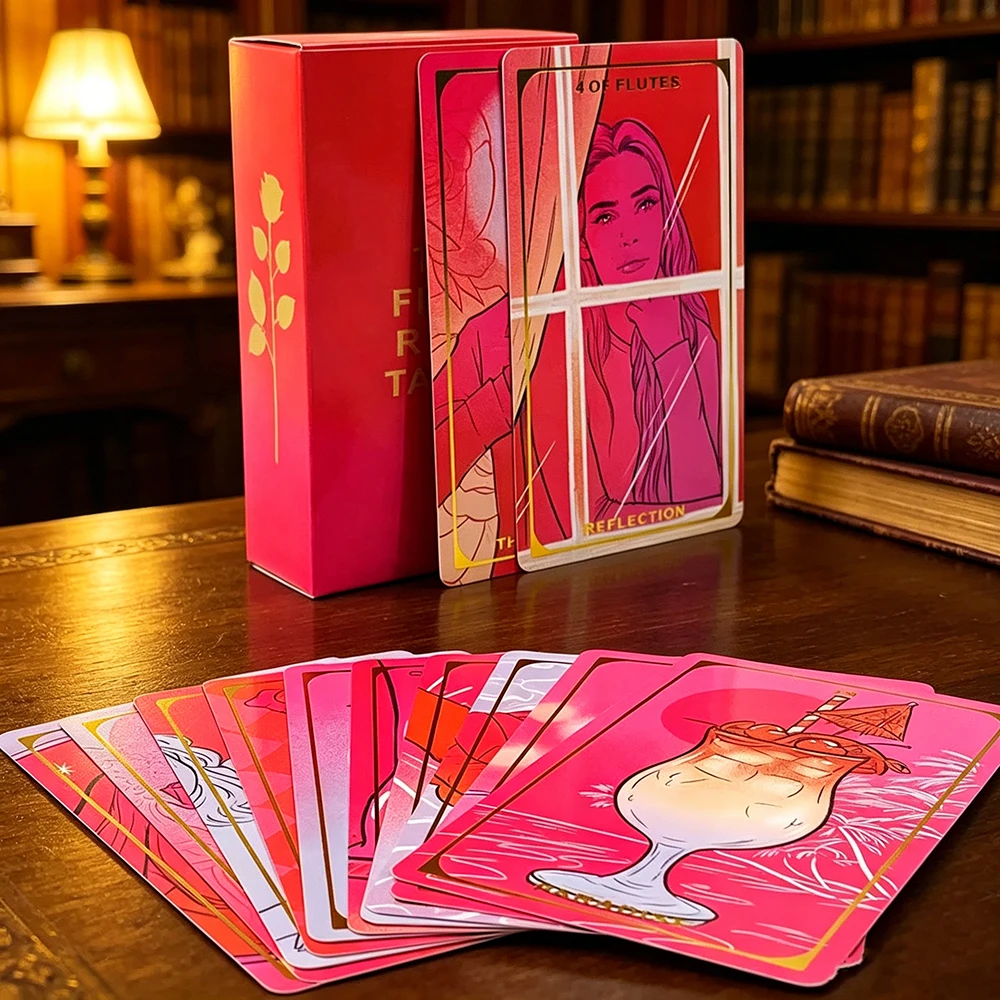 12X7CM The Final Rose Tarot Cards Fortune Fate Divination Cards Game With Guide Book For Beginners,A Pleasant Night Of Games