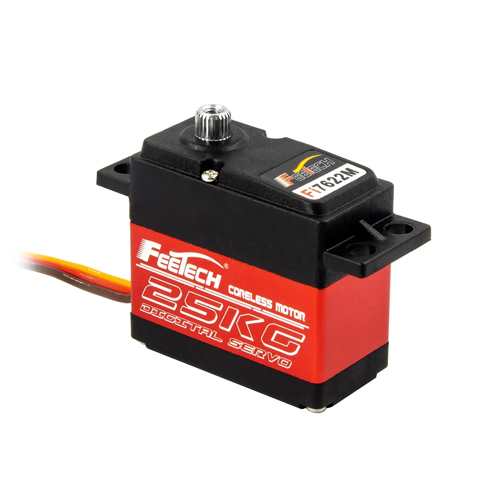 Feetech Fi7622M 25KG Digital Servo 180° Aluminum Metal Gear for Arduino Smart Car Robot RC Aircraft DIY