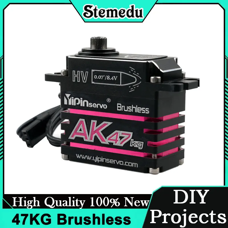 

GXservo 47KG Waterproof Brushless Servo Stainless Steel Gear High Torque 0.07s Digital Motor For Traxxas TRX4 Axial SCX10 RC Car