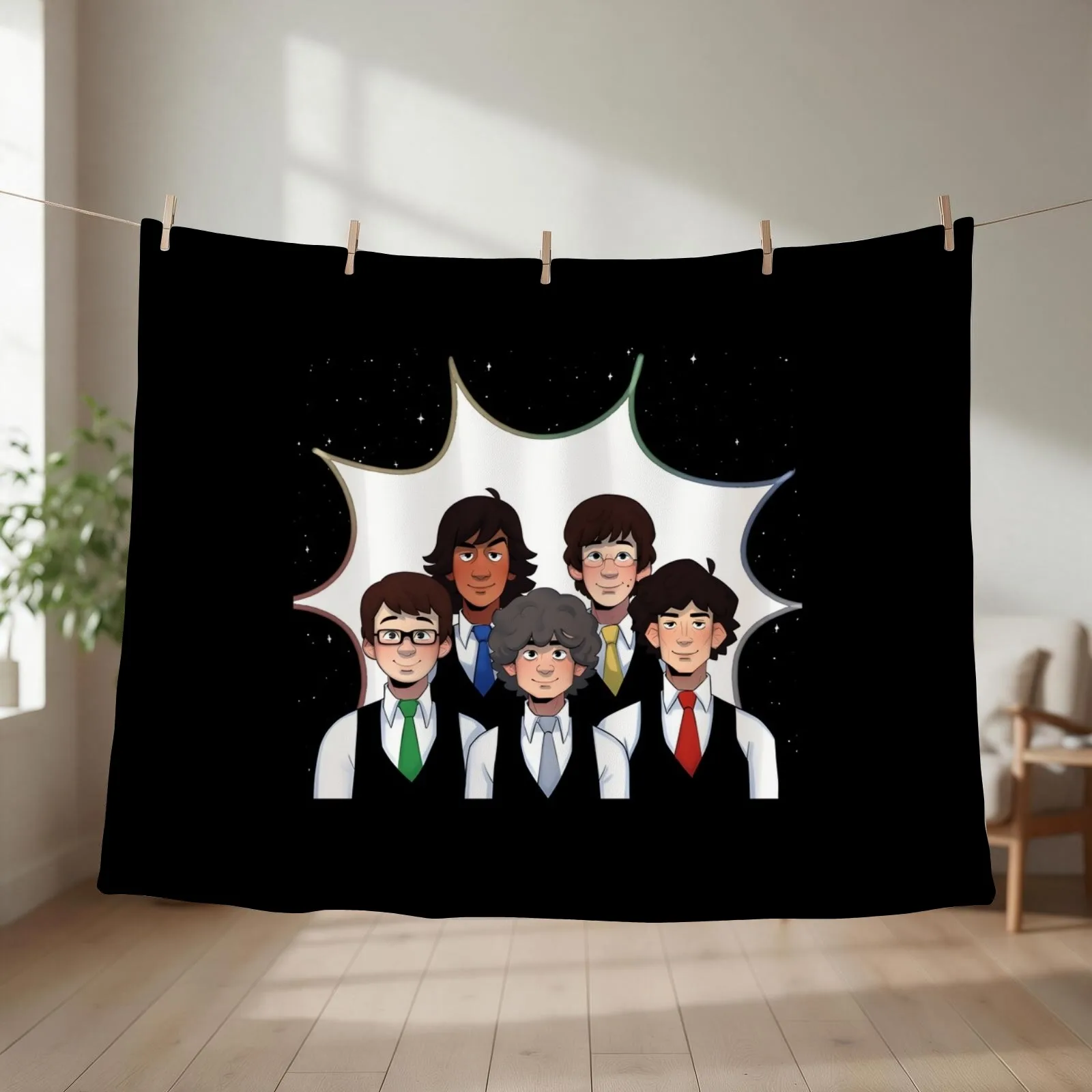 Tally hall anime art Throw Blanket couch cozy soft plush fuzzy picnic outdoor blanket