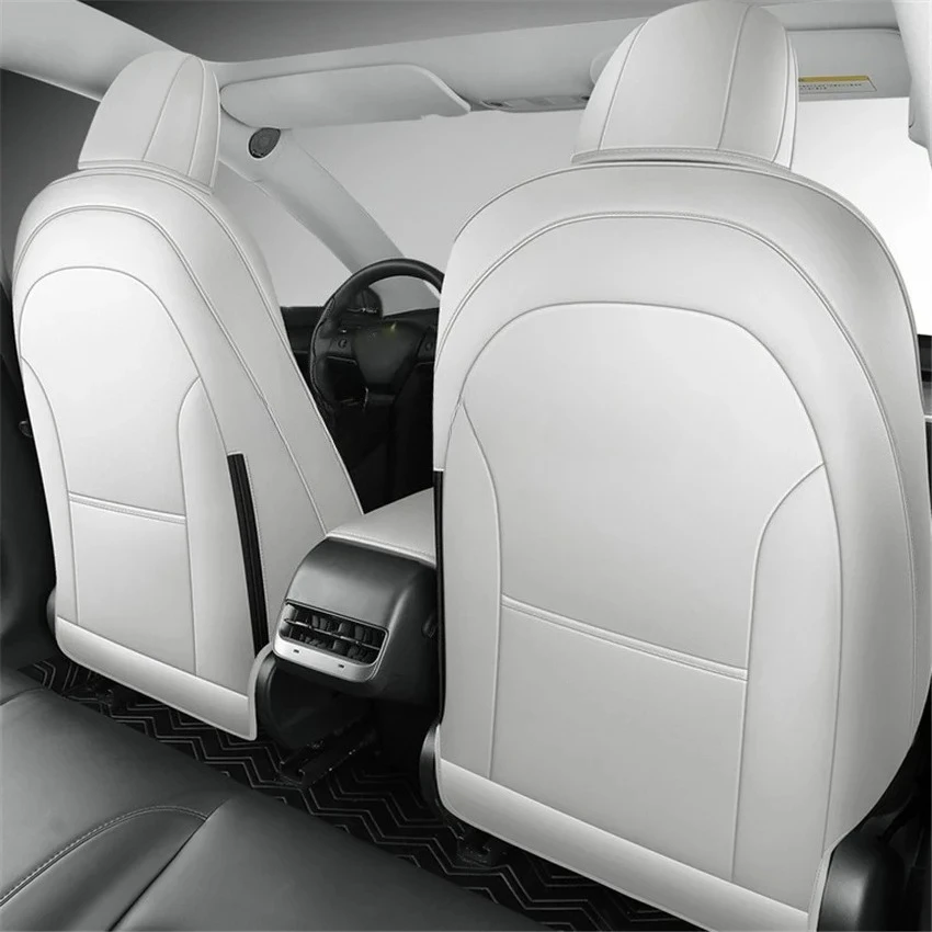 Car Seats Cover For Tesla Model 3 Y Napa Leather Full Surround Style Multicolor Car Modified Interior Accessories